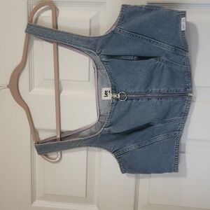 Denim crop top